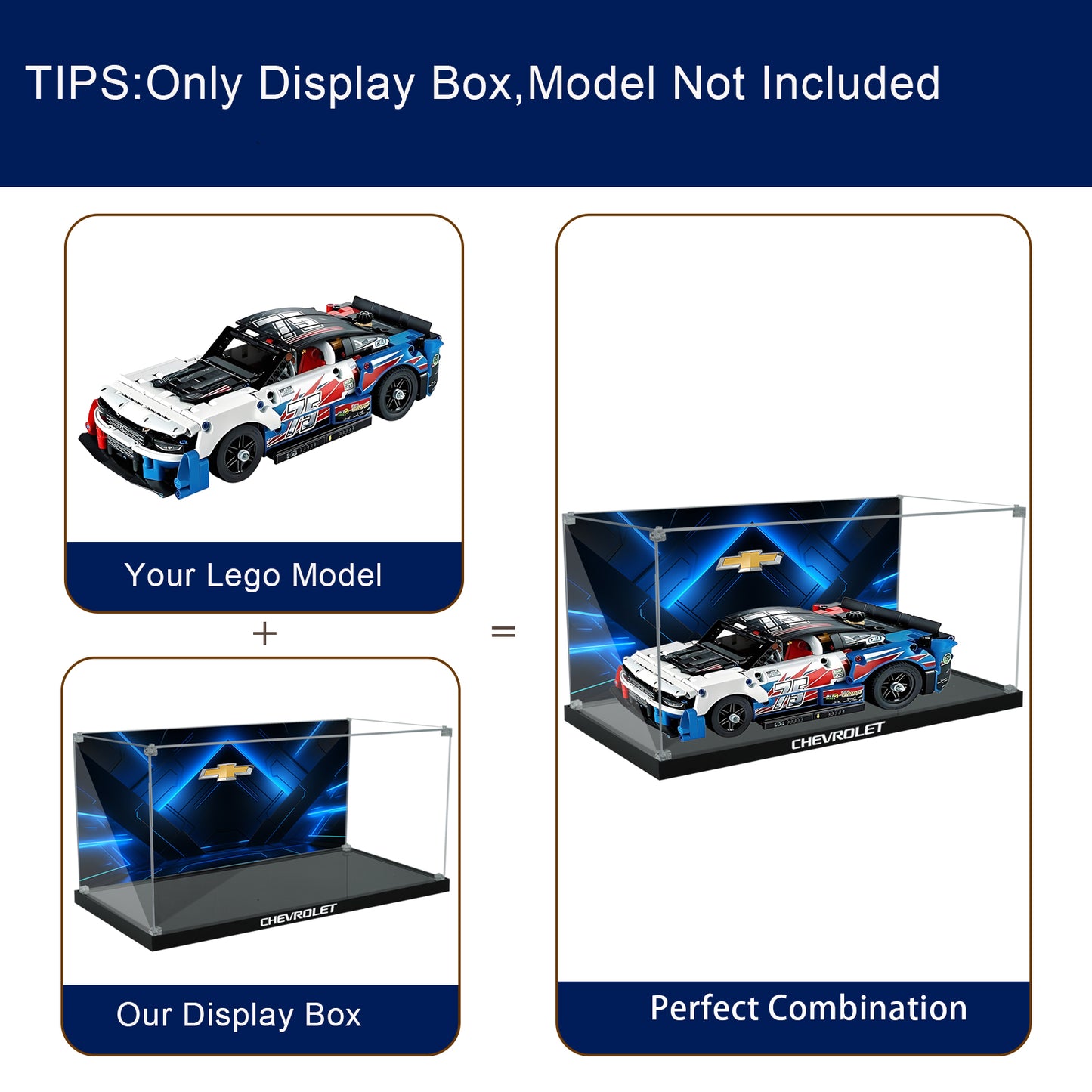 BrickArmor Display Case for LEGO Chevrolet 42153