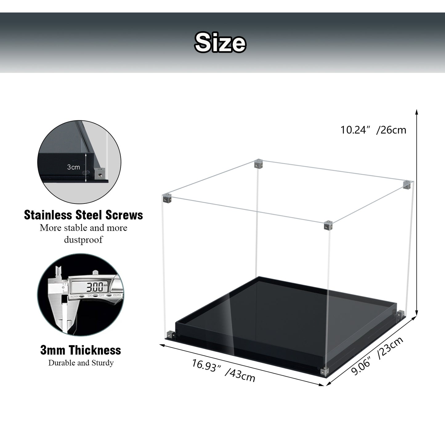 BrickArmor Display Case for LEGO 21354 Twilight The Cullen House Building Set,Dustproof Clear Display Box Compatible with Lego21354(Box Only,Model Not Included)