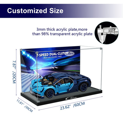 BrickArmor Display Case for LEGO Bugatti Chiron 42083