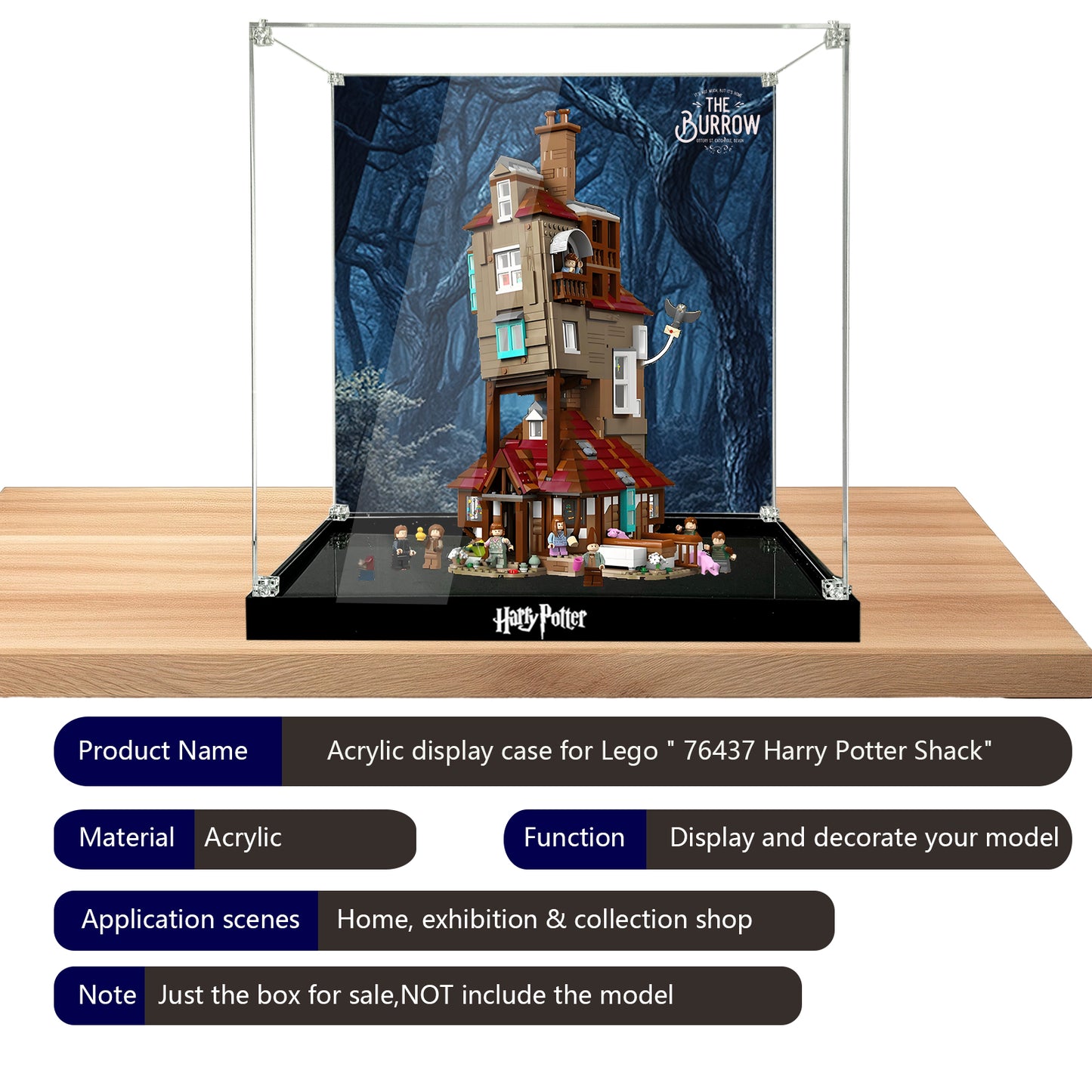BrickArmor Display Case for LEGO Harry Potter's Burrow 76437