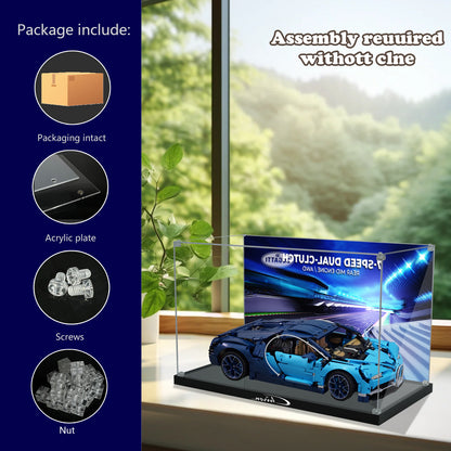 BrickArmor Display Case for LEGO Bugatti Chiron 42083