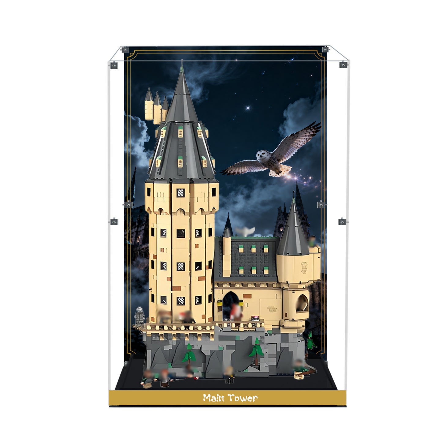 BrickArmor Display Case for LEGO 76454 Hogwarts Castle Building Set,Dustproof Clear Display Box Compatible with Lego76454(Box Only，Model Not Included)