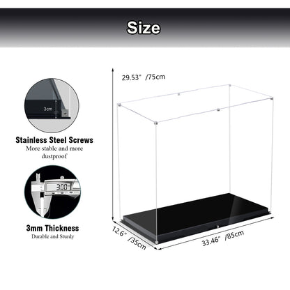 Acrylic Display Case Compatible with Lego 75419 UCS Death Star 2025 Building Set,Innovative Magnetic Front  Dustproof Display Box Compatible with Lego75419 (Box Only, Model Not Included)