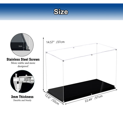 Acrylic Display Case Compatible with Lego 21351 Tim Burton's The Nightmare Before Christmas Building Set,Dustproof Clear Display Box Compatible with Lego21351 (Box Only，Model Not Included)