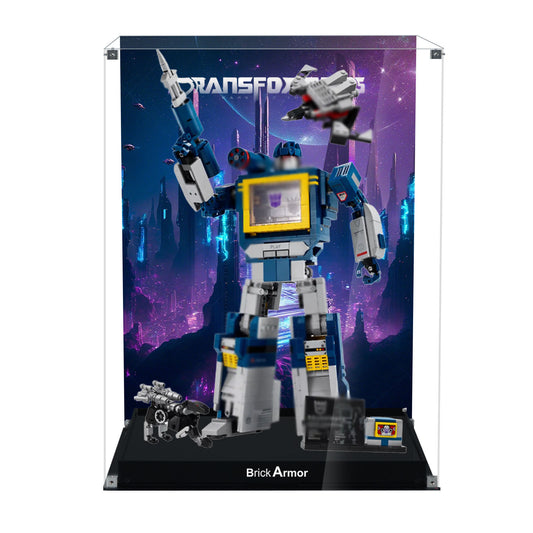 BrickArmor Display Case for LEGO Transformers Soundwave 10358 Model Dustproof Clear Display Box Compatible with Lego 10358 (Box Only, Model Not Includ)