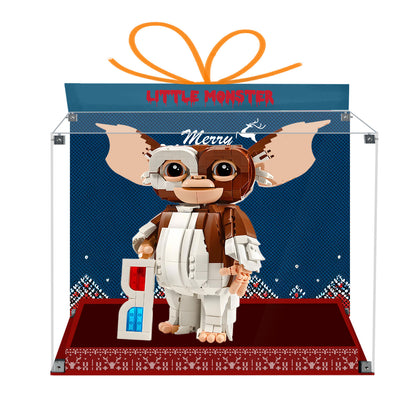 BrickArmor Display Case for LEGO 21361 Gizmo The Little Monster Building Set,Dustproof Clear Display Box Compatible with Lego21361 Gremlins(Box Only，Model Not Included)