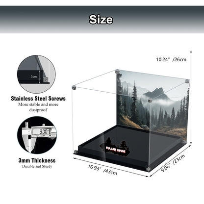 BrickArmor Display Case for LEGO 21354 Twilight The Cullen House Building Set,Dustproof Clear Display Box Compatible with Lego21354(Box Only，Model Not Included)