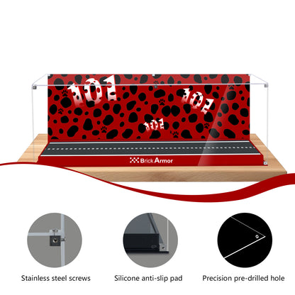 Acrylic Display Case Compatible with Lego 43277 Disney Cruella De Vil’s Car Building Set,Dustproof Clear Display Box Compatible with Lego43277(Box Only，Model Not Included)