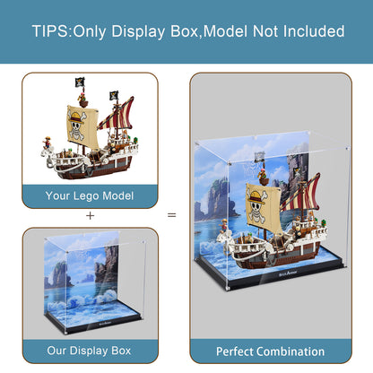 BrickArmor Display Case for LEGO Move forward to the pirate ship Melley(Box Only，Model Not Included)
