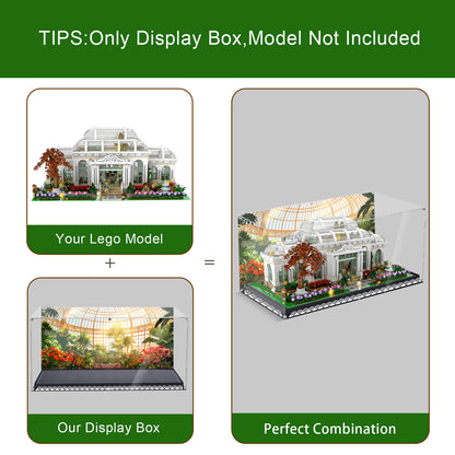 BrickArmor Display Case for LEGO 21353 Botanical Garden Building Set,Dustproof Clear Display Box Compatible with Lego 21353(Box Only，Model Not Included)